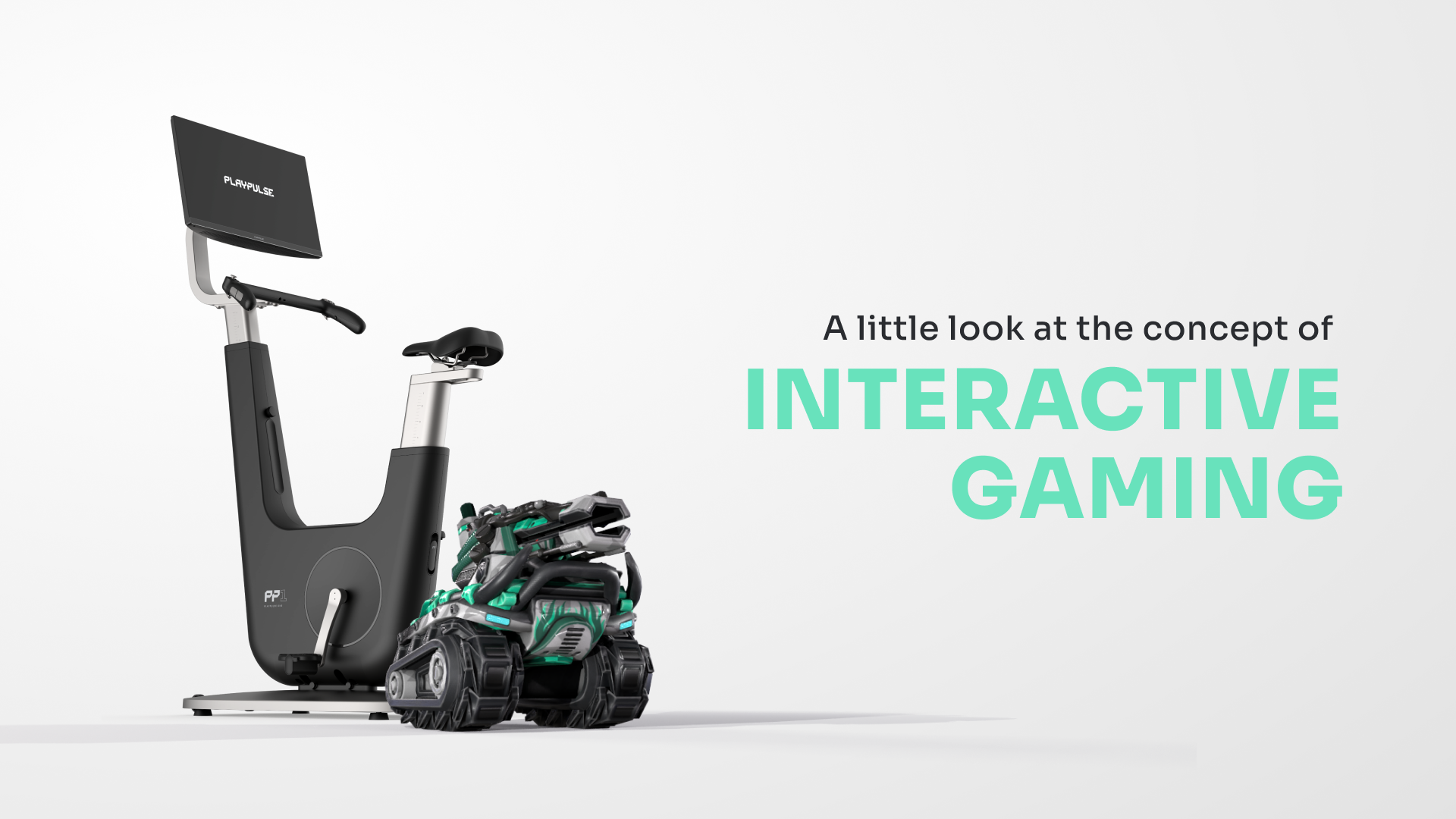 The exercise bike built on an interactive gaming experience